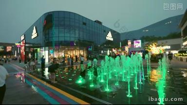 北京商业街喷泉