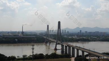 江西赣州特大桥交通航拍