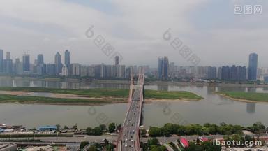 江西赣州八一大桥航拍