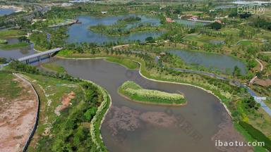 厦门航拍马銮湾双溪湿地公园