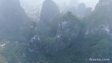 广西桂林山水风光 航拍