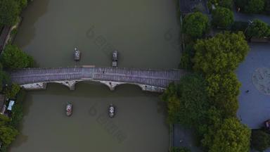 杭州市拱墅区大运河拱宸桥航拍
