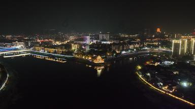 福建省厦门市同安区双溪公园夜景