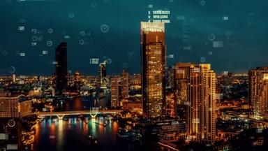 业务数据分析接口飞越智能城市显示改变未来