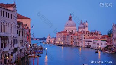威尼斯伟大的运河bluehour