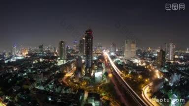 泰国首都曼谷的夜景