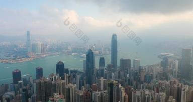 锅在香港香港中央天际线维多利亚港口峰在香港香港中国