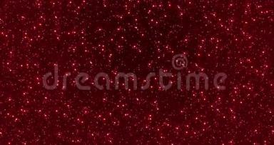 红色闪光的灰尘背景为节日，聚会，<strong>活动</strong>。 <strong>金色</strong>魅力纹理循环4k动画。