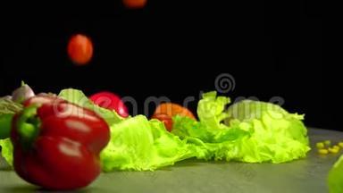水果和蔬菜的特写镜头。