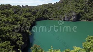 翡翠湖也被称为泰国安通国家海洋公园的塔雷奈