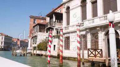 威尼斯大运河沿线的建筑物