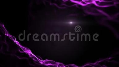抽象可循环<strong>紫色</strong>，<strong>紫色</strong>波浪状运动背景.. 4K.