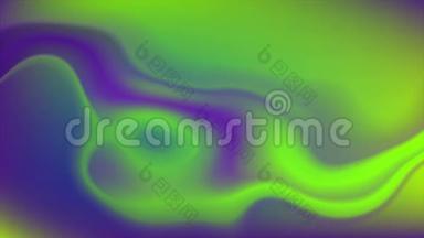 紫罗兰绿霓虹流水波视频动画