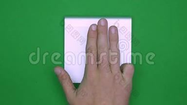 套手势，展示电脑<strong>触</strong>摸屏，平板电脑，<strong>触控</strong>板的用途.. 4K与绿色屏幕。 现代