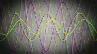 粒子条纹物体运动的奇妙动画，4096x2304环4K