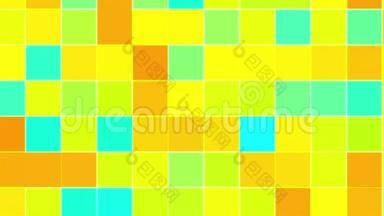 彩色马赛克背景，电脑生成.. 多色块的表面.. 几何样式三维渲染