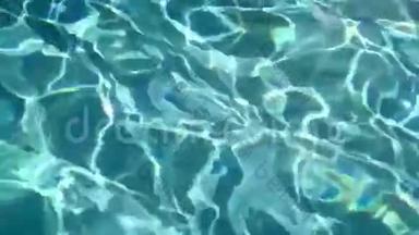 池底水光反射抽象纹理