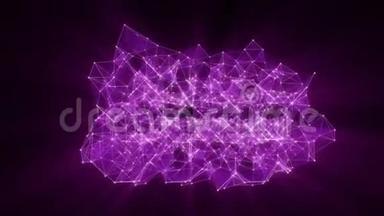 紫罗兰丛网络转换为霓虹灯西班牙文本动画-加入我们。