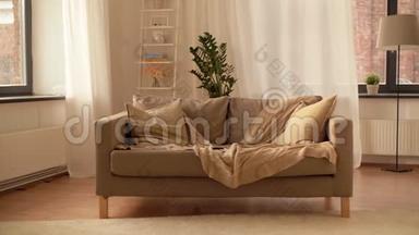 沙发配有舒适的家庭客厅坐垫