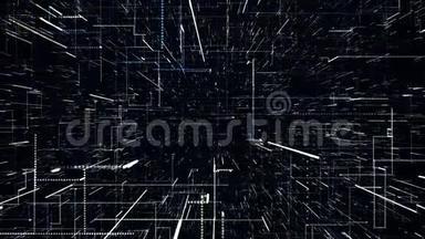 3D网格从粒子，4K视频背景