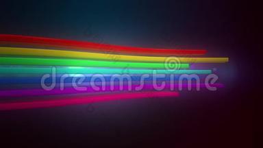 抽象的<strong>背景</strong>，五颜六色的彩虹线