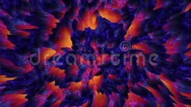 抽象的彩色熔岩岩浆背景暗物质