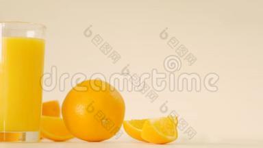 均衡营养新鲜有机橙汁.
