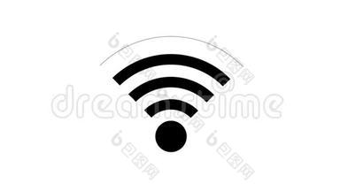 无线网络<strong>图标</strong>，<strong>wifi</strong>符号.
