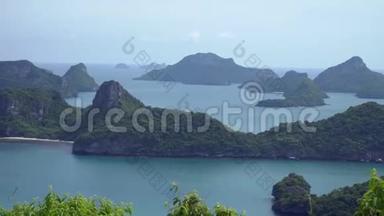 泰国昂松国家海洋公园的热带岛屿