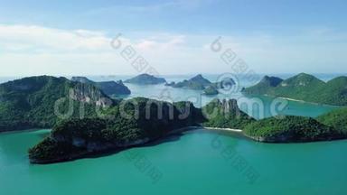 泰国昂松国家<strong>海洋公园</strong>的热带岛屿鸟瞰图