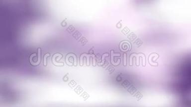 抽象白云动画深紫色背景
