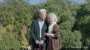 老年夫妇老年人幸福健康生活方式树