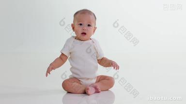 小宝宝男婴开端6到12个月男孩实拍