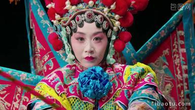 京剧演员表演动作艺术文化和娱乐场景拍摄