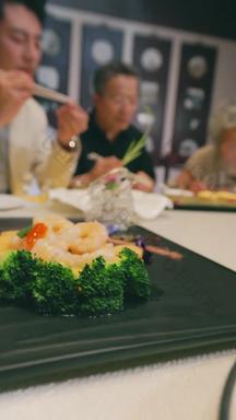 幸福家庭餐厅美食4K分辨率实拍