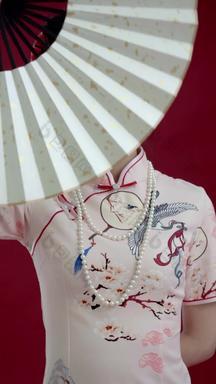 美少女中国元素中式衣领女性影像