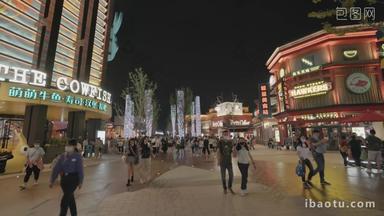 北京环球影城大道行旅游旅行影片
