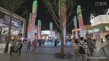 北京环球影城国际著名景点4K分辨率道路镜头