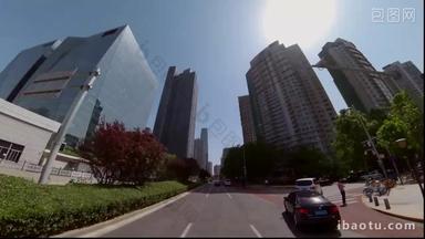 北京CBD交通方式行动高视角实拍