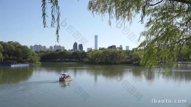 北京建筑茂盛国内著名景点水平构图实拍素材