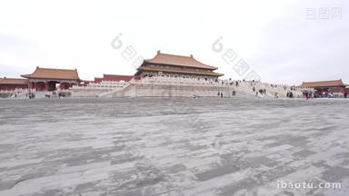 北京故宫古代文明造建筑横屏实拍素材