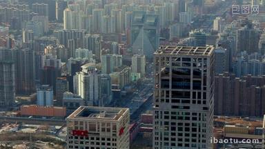 北京城市4K分辨率建筑外部场景拍摄