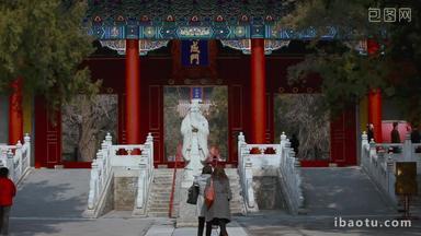 北京孔庙标志4K分辨率素材