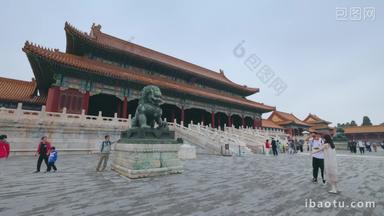 北京故宫古董当地著名景点古典风格清晰视频