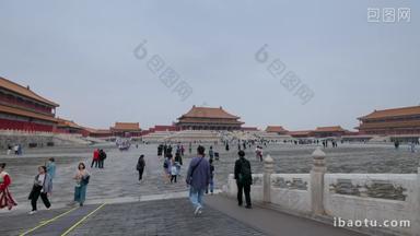 北京故宫旅游胜地延时摄影古典风格视频