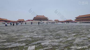 北京故宫广场国际著名景点4K分辨率视频素材