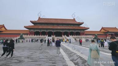 北京故宫白昼国内著名景点实拍素材