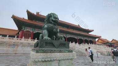 北京故宫历史延时摄影水平构图清晰视频