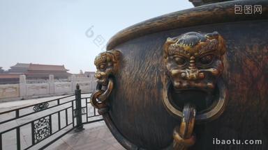 北京故宫保护度假胜地雕塑