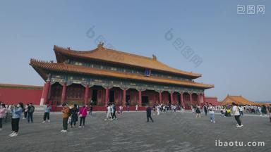 北京故宫紫禁城建筑外部皇室视频素材